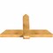 Ekena Millwork Eugene Rough Sawn Timber Gable Bracket, Western Red Cedar, 48"W x 28"H x 4"D x 6"F, 14/12 Pitch GBW048X28X0406EUG00RWR - alternate 2